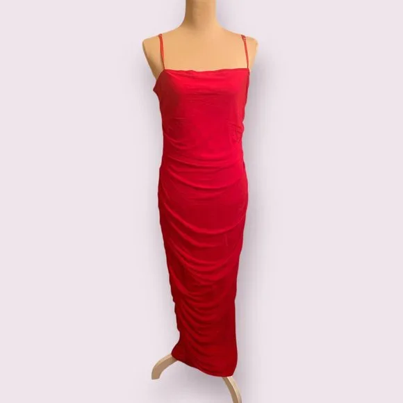 Fashion Nova | Dresses | Fashion Nova Womens Red Feeling My Mesh Dress Size  X | Poshmark